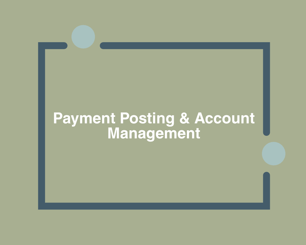 Specialist performing Dental payment posting services and insurance reconciliation.